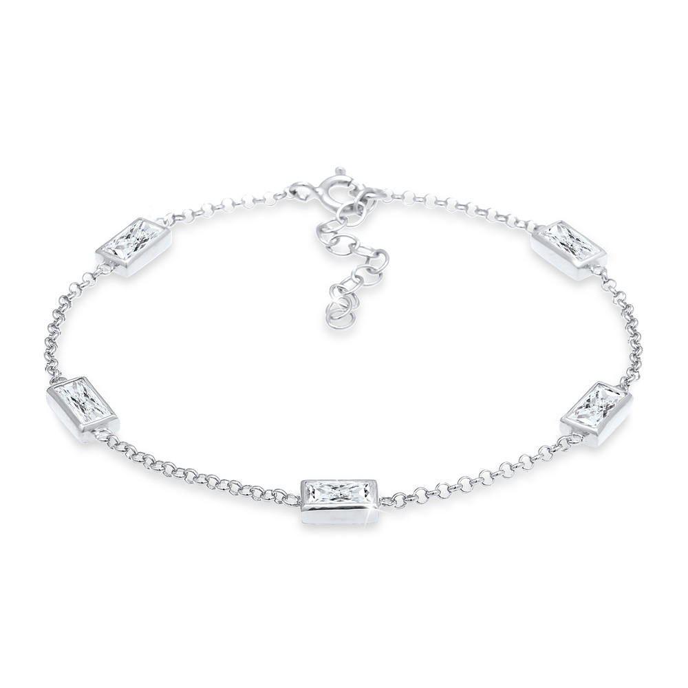 Elli Elli Bracelet Classique Filigrane  Ajustable avec Cristaux de Zircone Bracelet Fe Bracelet