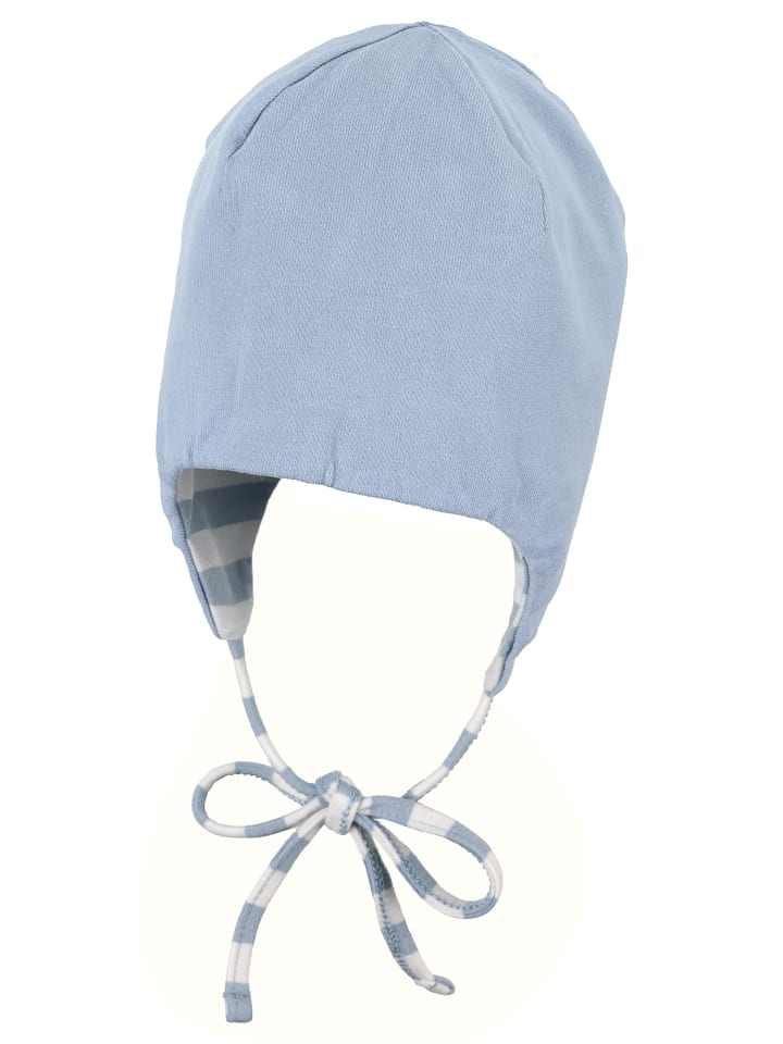 Sterntaler GOTS Mütze Streifen in blaugrau günstig kaufen