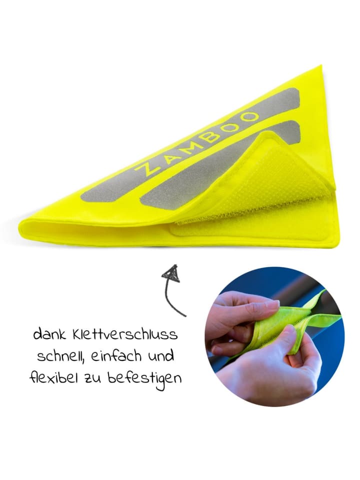 Zamboo Universal Reflektoren für Kinderwagen und Buggys 4er in gelb günstig kaufen onesize