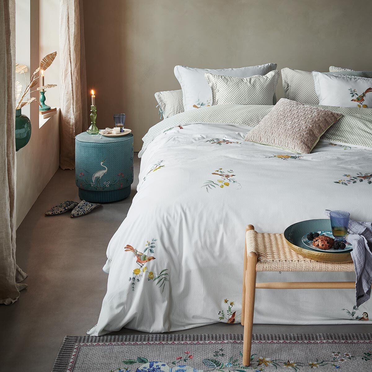 PIP Studio Bettwäsche Little Birds weiß