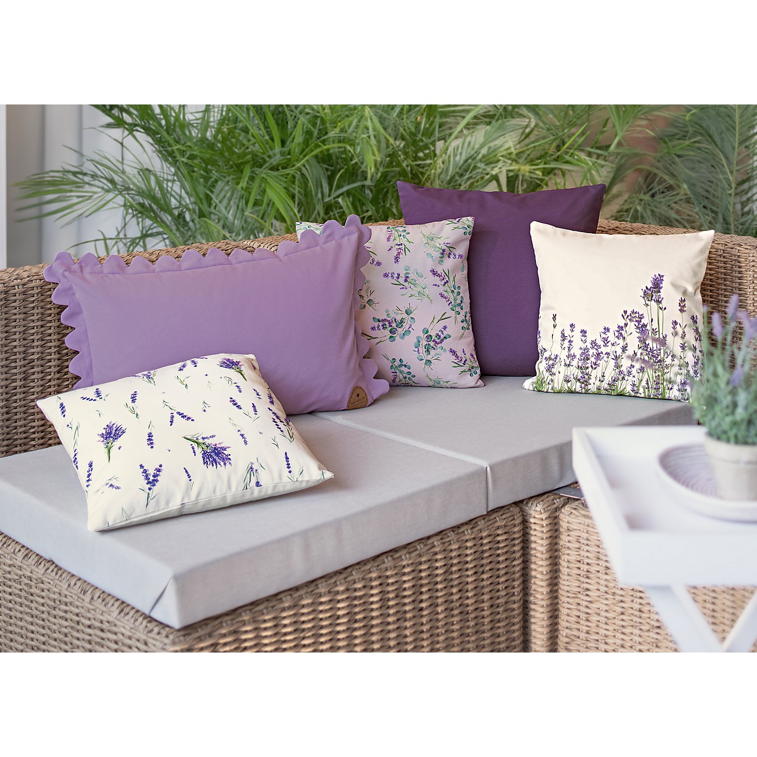 Dekostoff Lavendel & Eukalyptus 