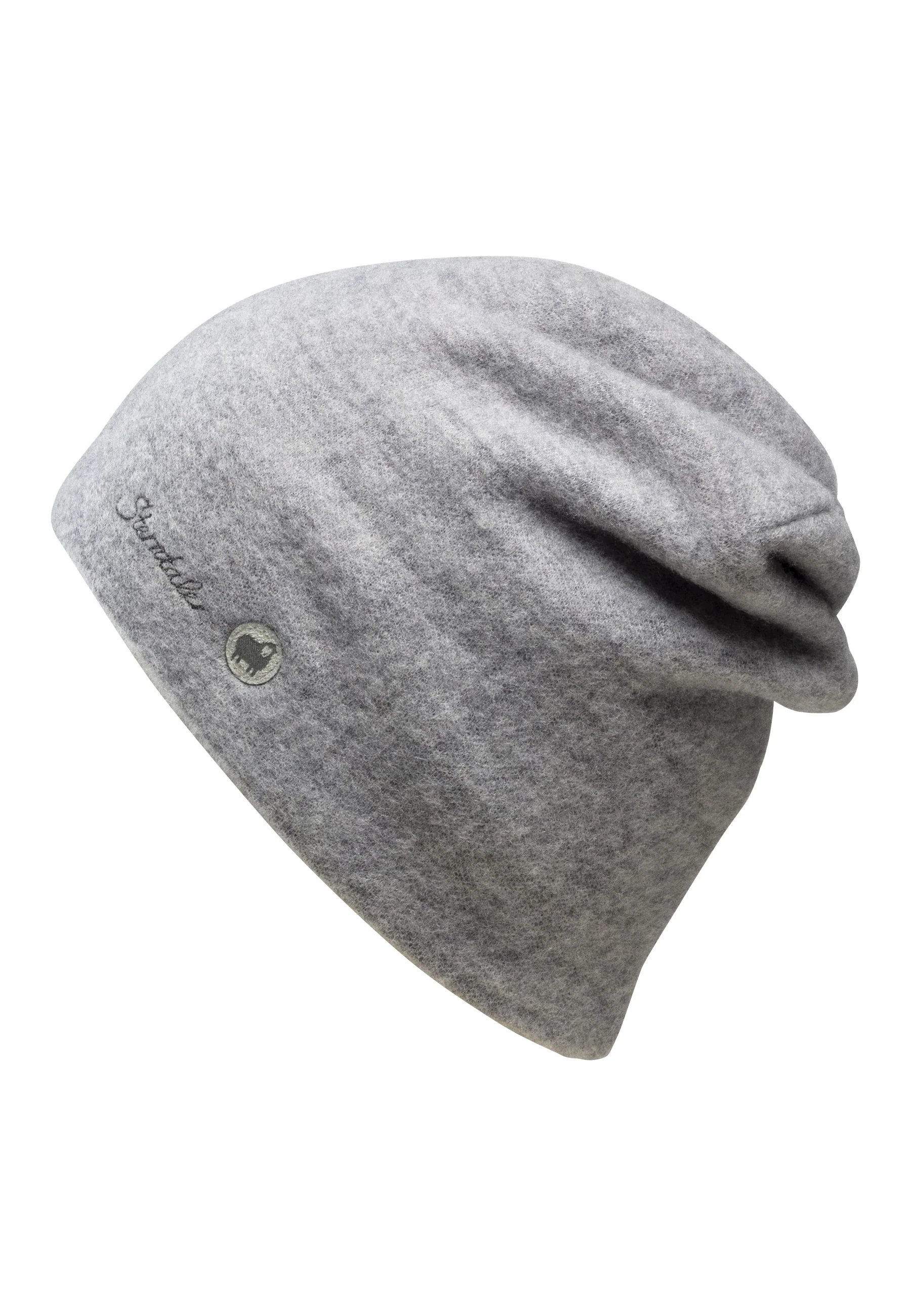 Slouch-Beanie aus Wolle (Merino) in 3 Farben