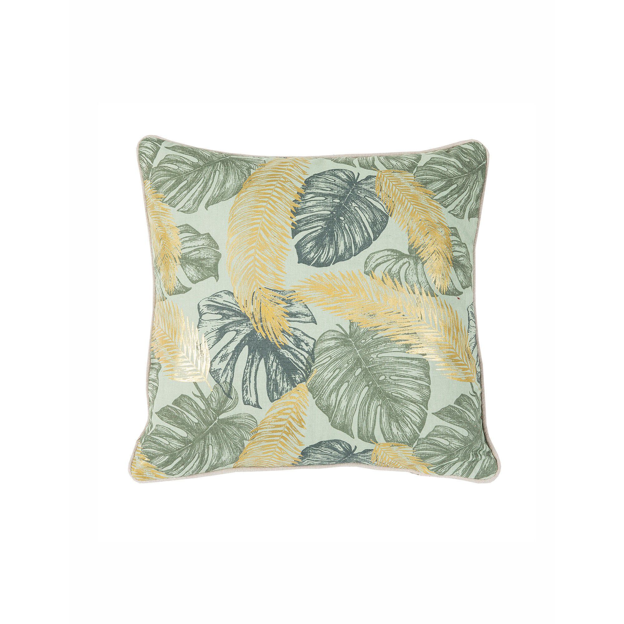 Coussin imprimé tropical