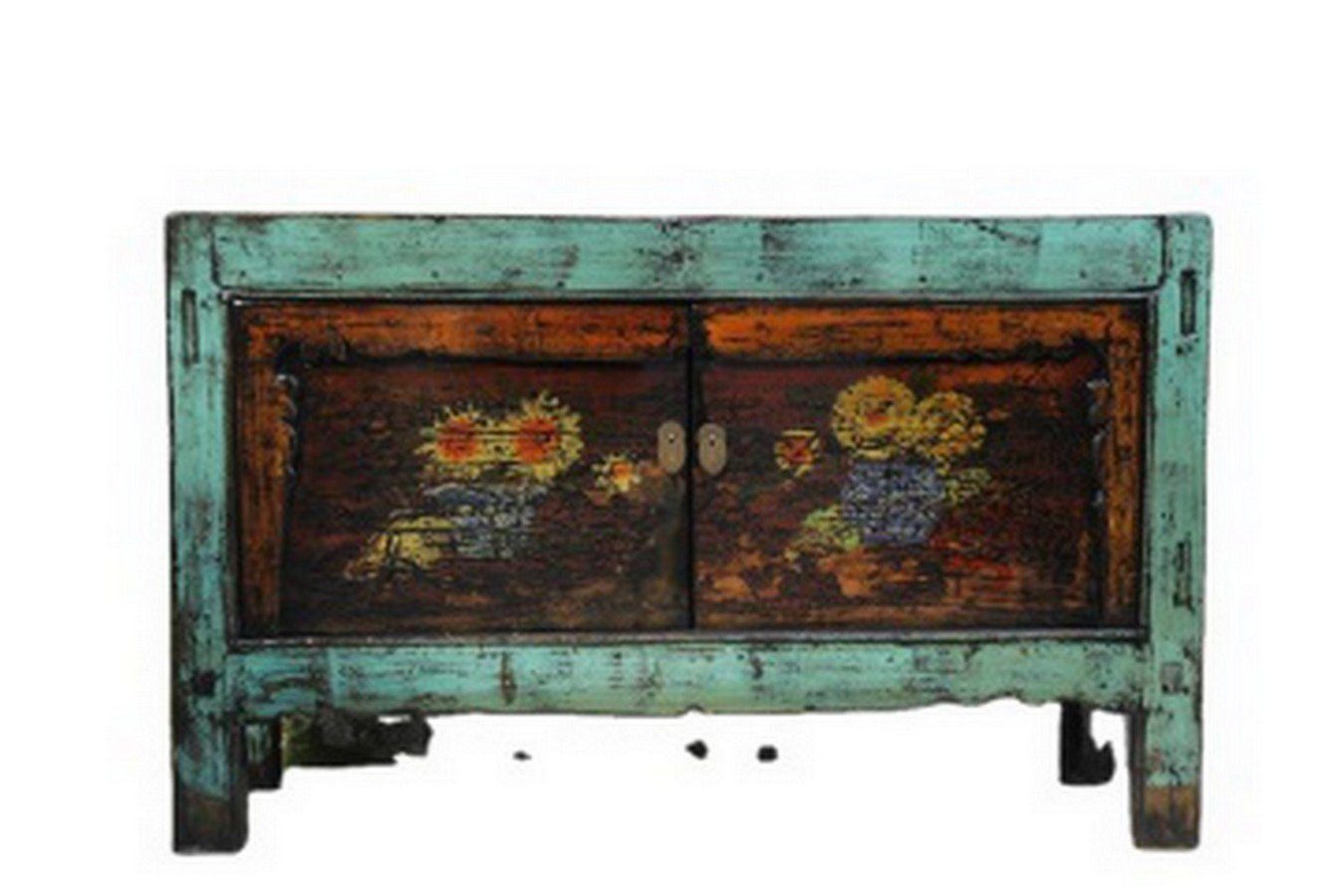 daslagerhaus living Bauernschrank Sideboard Shanxi flower bunt 150cm
