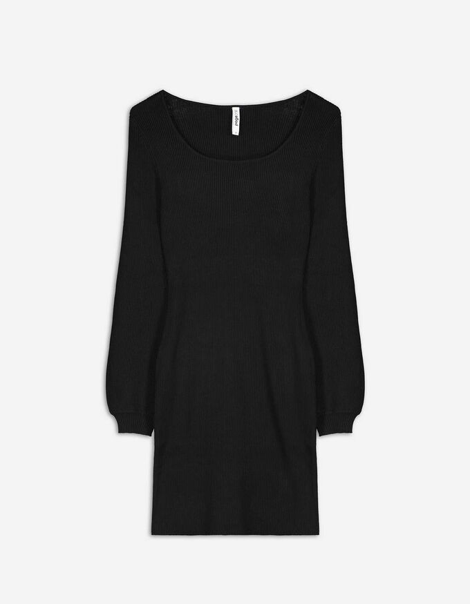 Strickkleid - Puffärmel