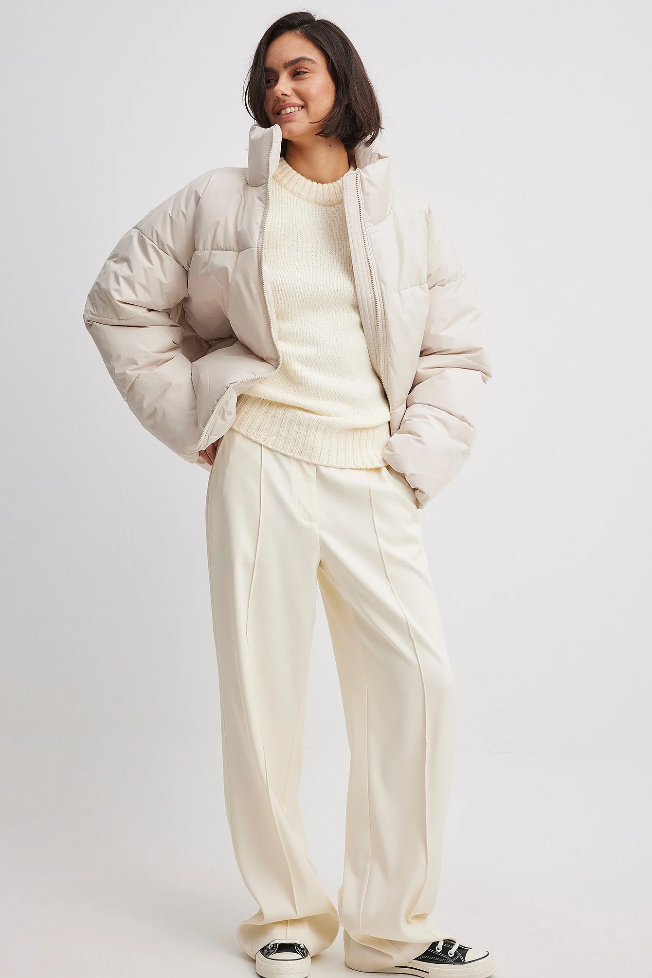 Oversized wattierte Jacke