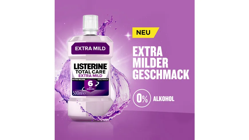 Listerine Mundspülung Total Care Extra Mild 500 ml