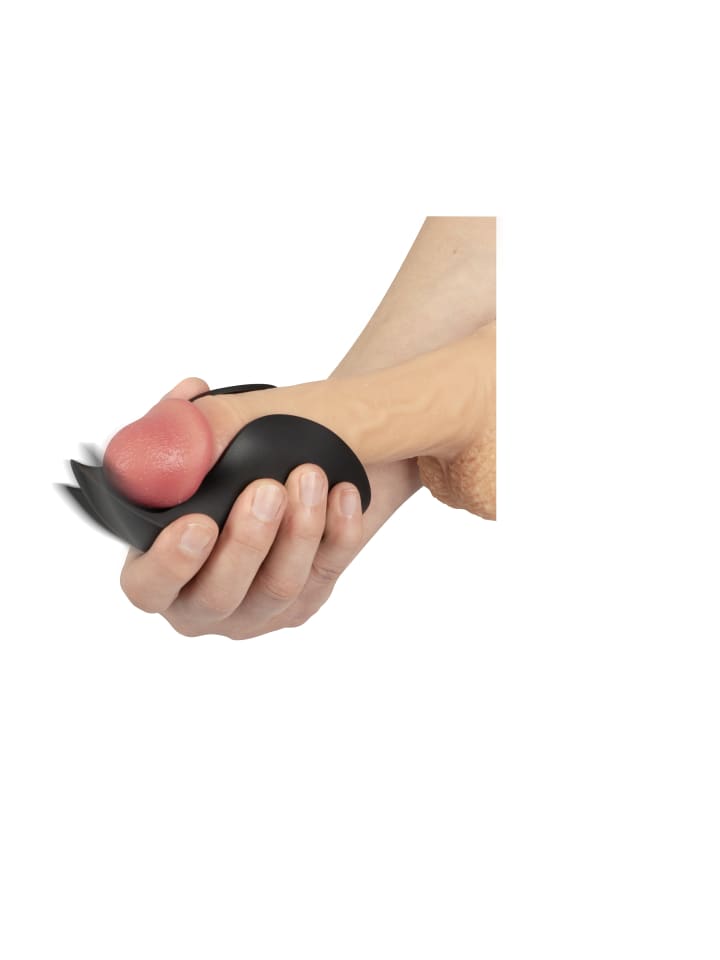 Rebel Masturbator Vibrating Glans Masturbator in schwarz günstig kaufen 13 cm