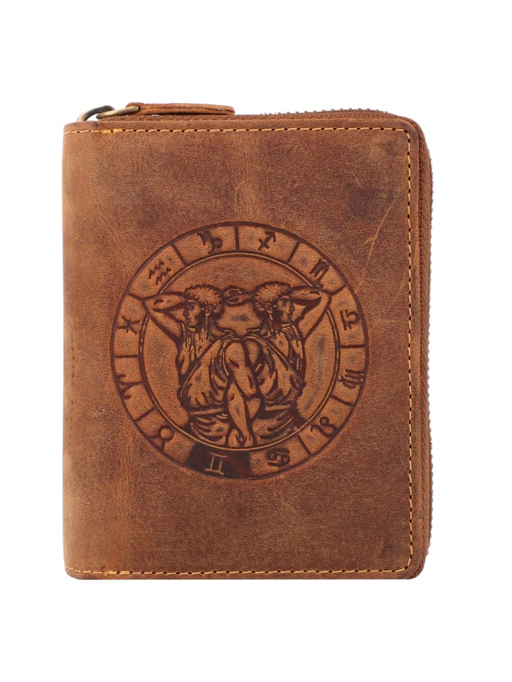 Greenburry Vintage Sternzeichen Geldbörse Leder 10 cm in zwillinge günstig kaufen onesize