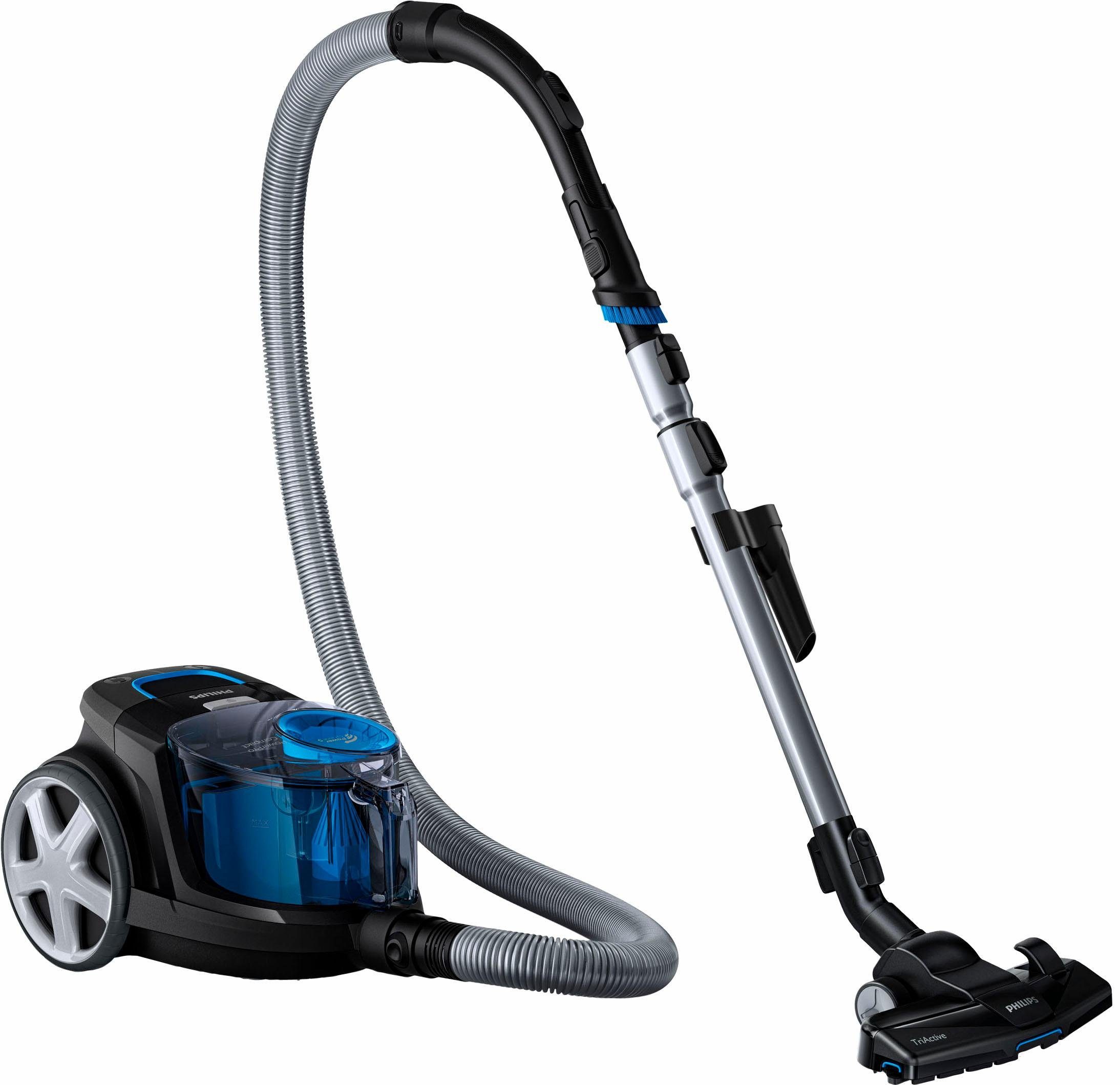 Philips Bodenstaubsauger FC9331/09, 900 W, beutellos, mit 1,5 l Fasungsvermögen und Tri-Active-Düse
