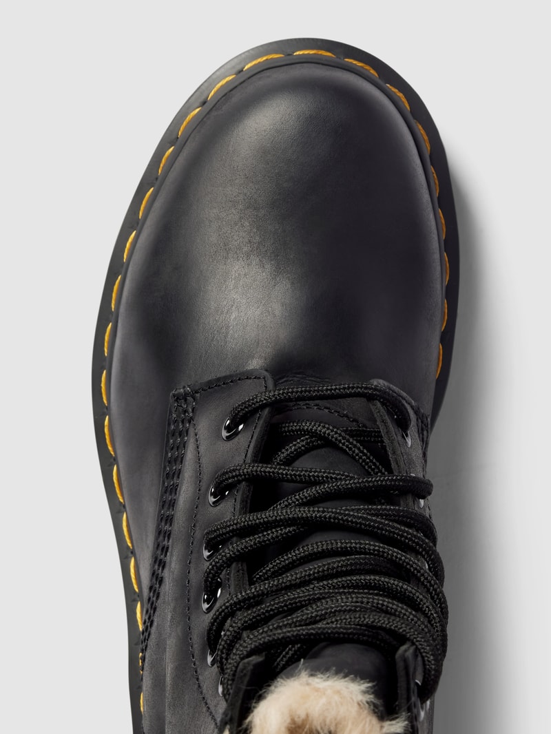 Boots aus Leder Modell 'Serena' in schwarz