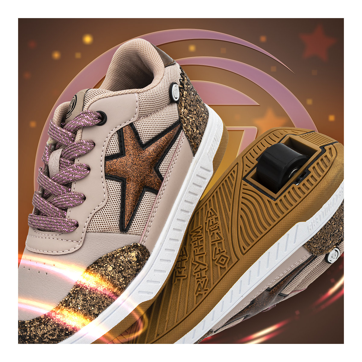 Schuhe mit Rollen 