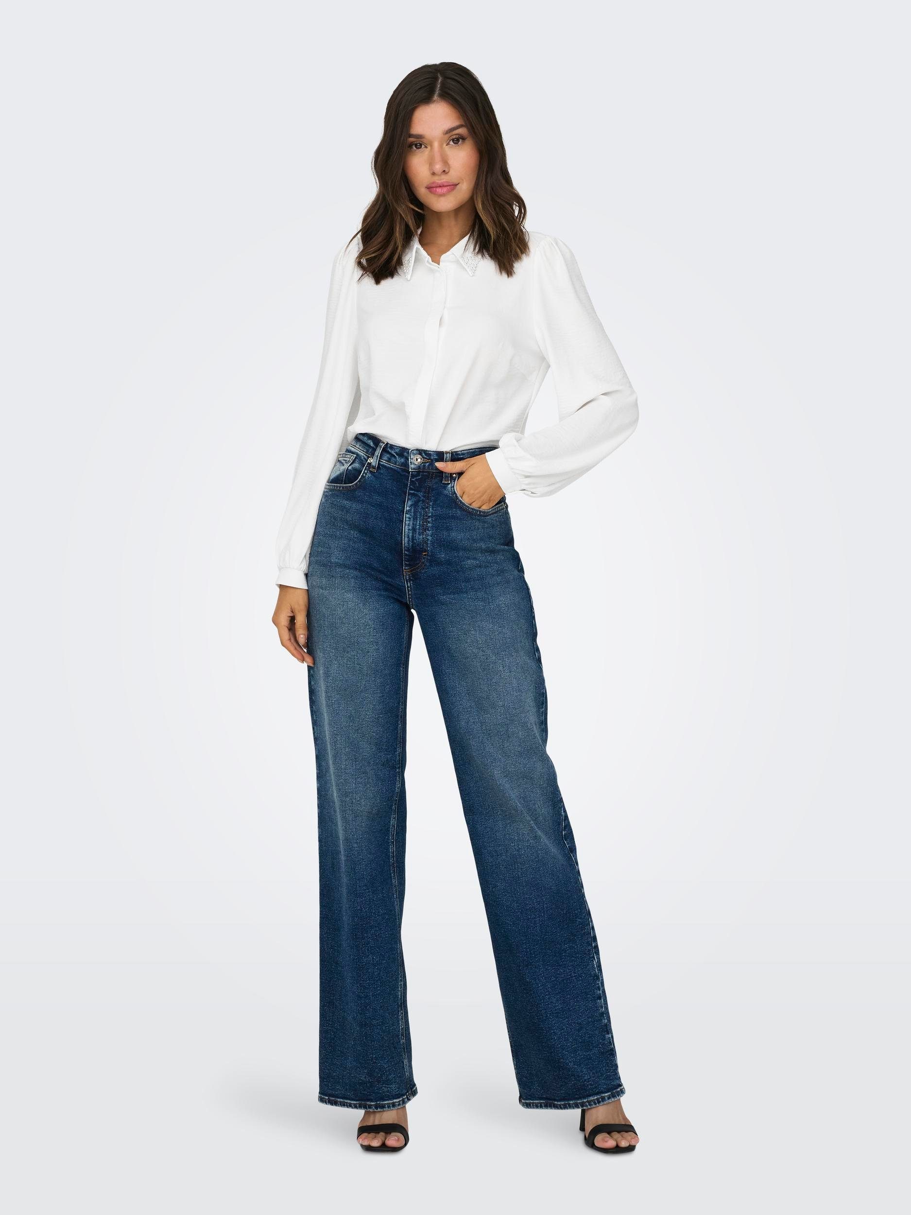 ONLY Hemdbluse ONLMETTE PEARL LS SHIRT WVN