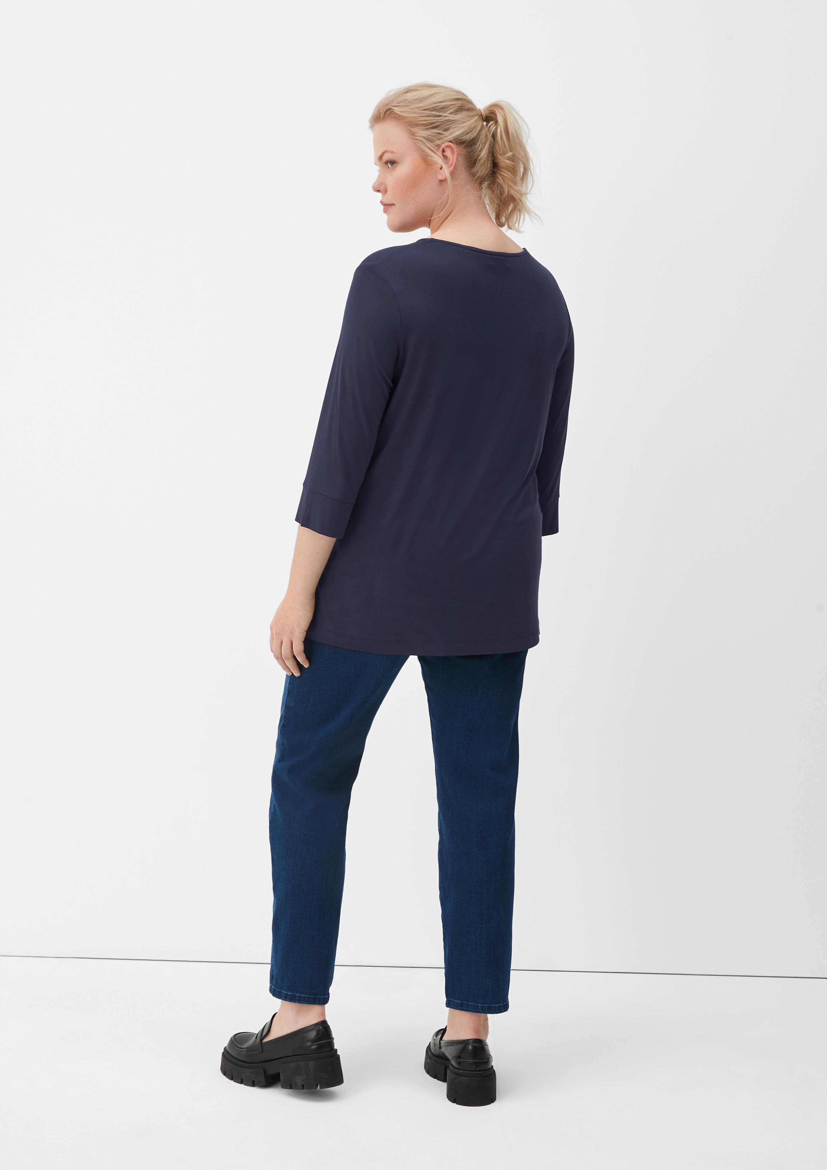 3/4-Arm-Shirt aus Viskosestretch  2126500-5959