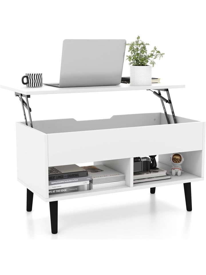 COSTWAY Couchtisch mit anhebbarer Tischplatte in Weiß günstig kaufen 40 cm