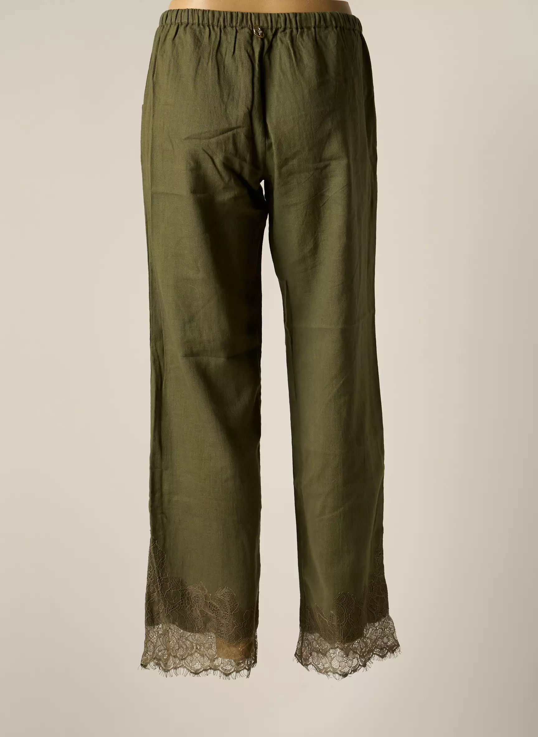 By Sophie Pantalons Droits Femme couleur vert