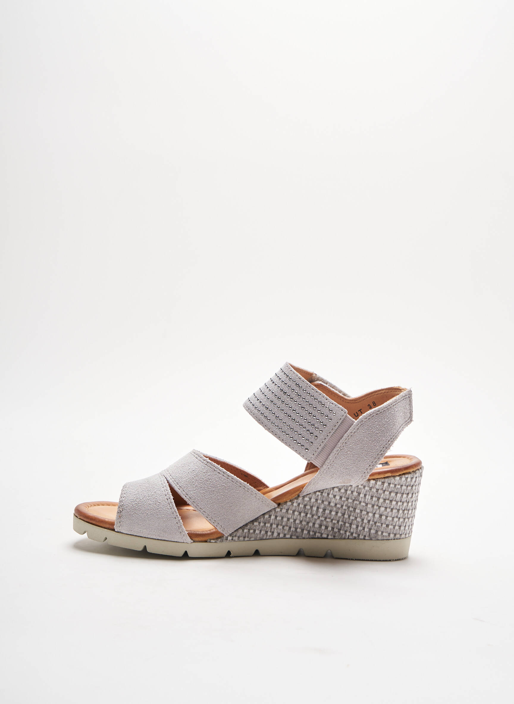 Elue Par Nous Sandales Nu Pieds Femme couleur gris