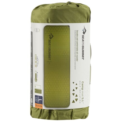 SELBSTAUFBLASENDE SCHLAFMATTE CAMP MAT SELF INFLATING MAT RECTANGULAR LARGE OLIVE