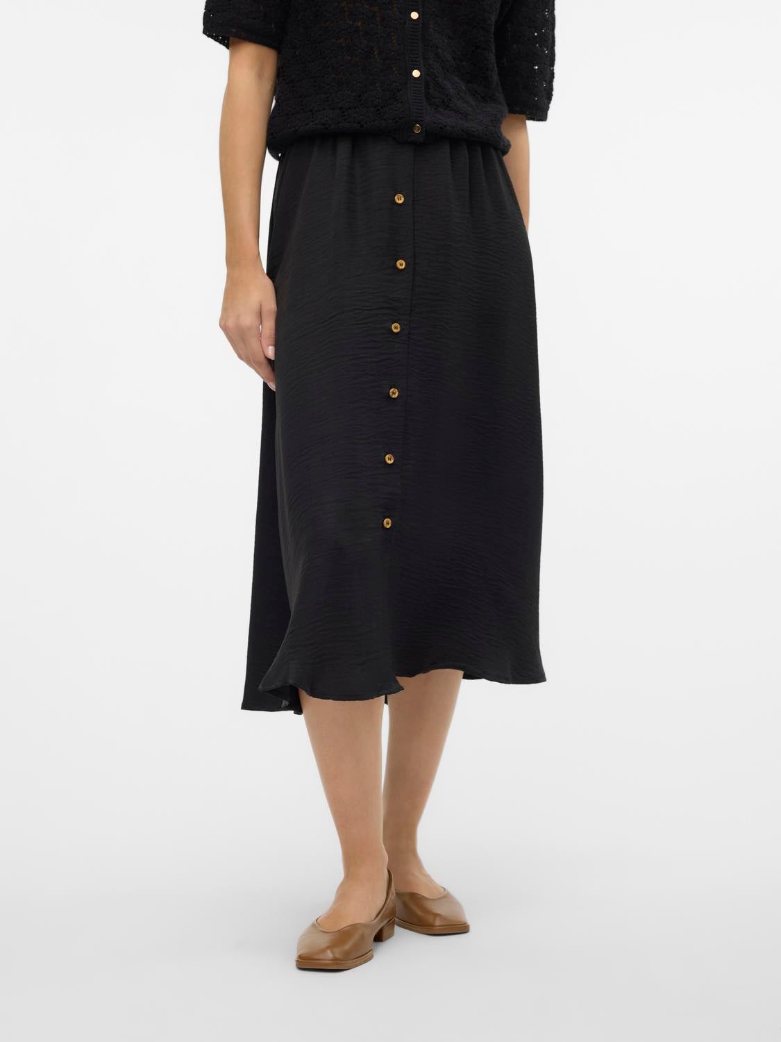 VMMELANEY Hohe Taille Langer Rock