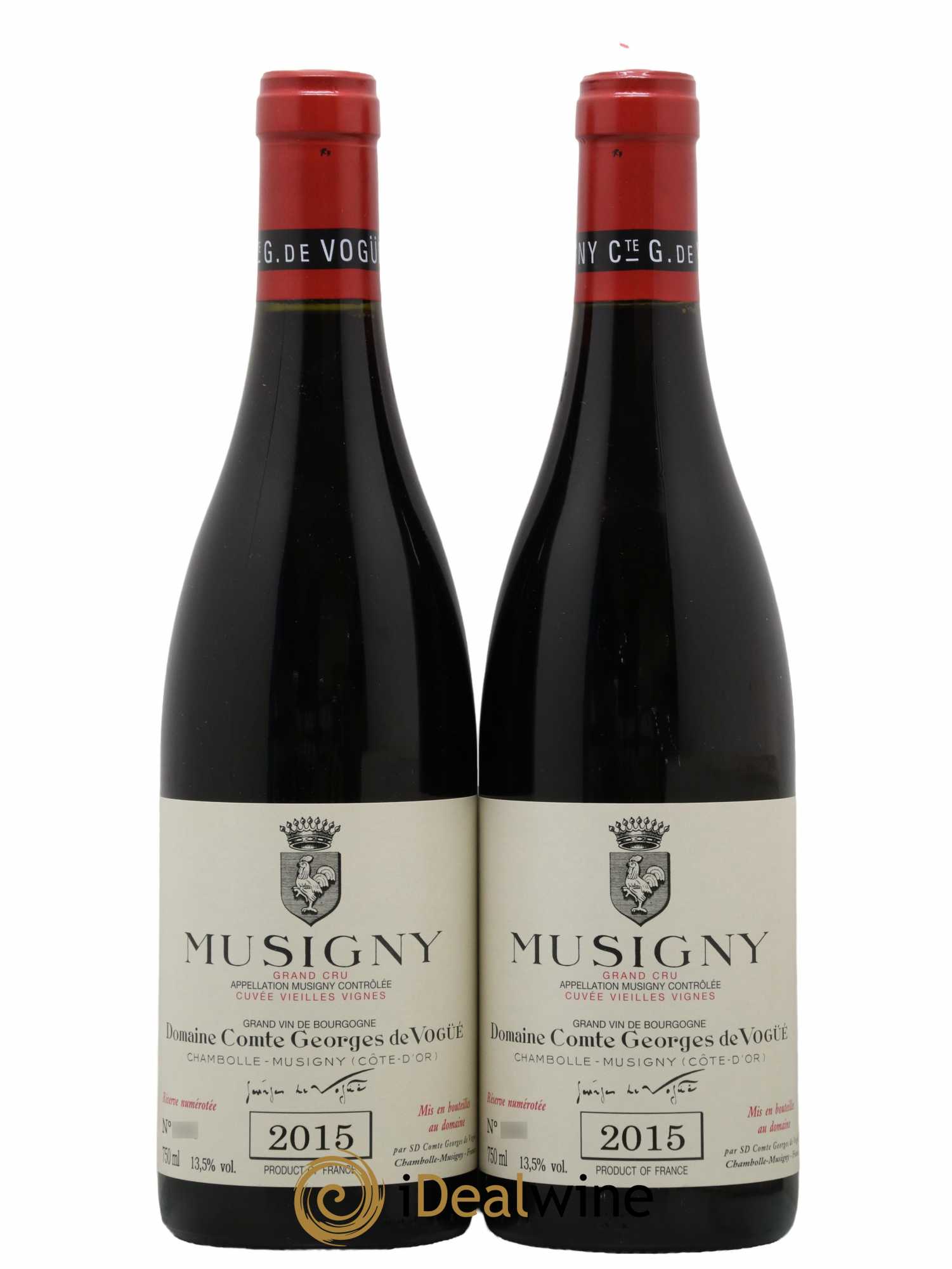 Musigny Grand Cru Cuvée Vieilles Vignes Comte Georges de Vogüé  2015 - Lot de 2 Bouteilles