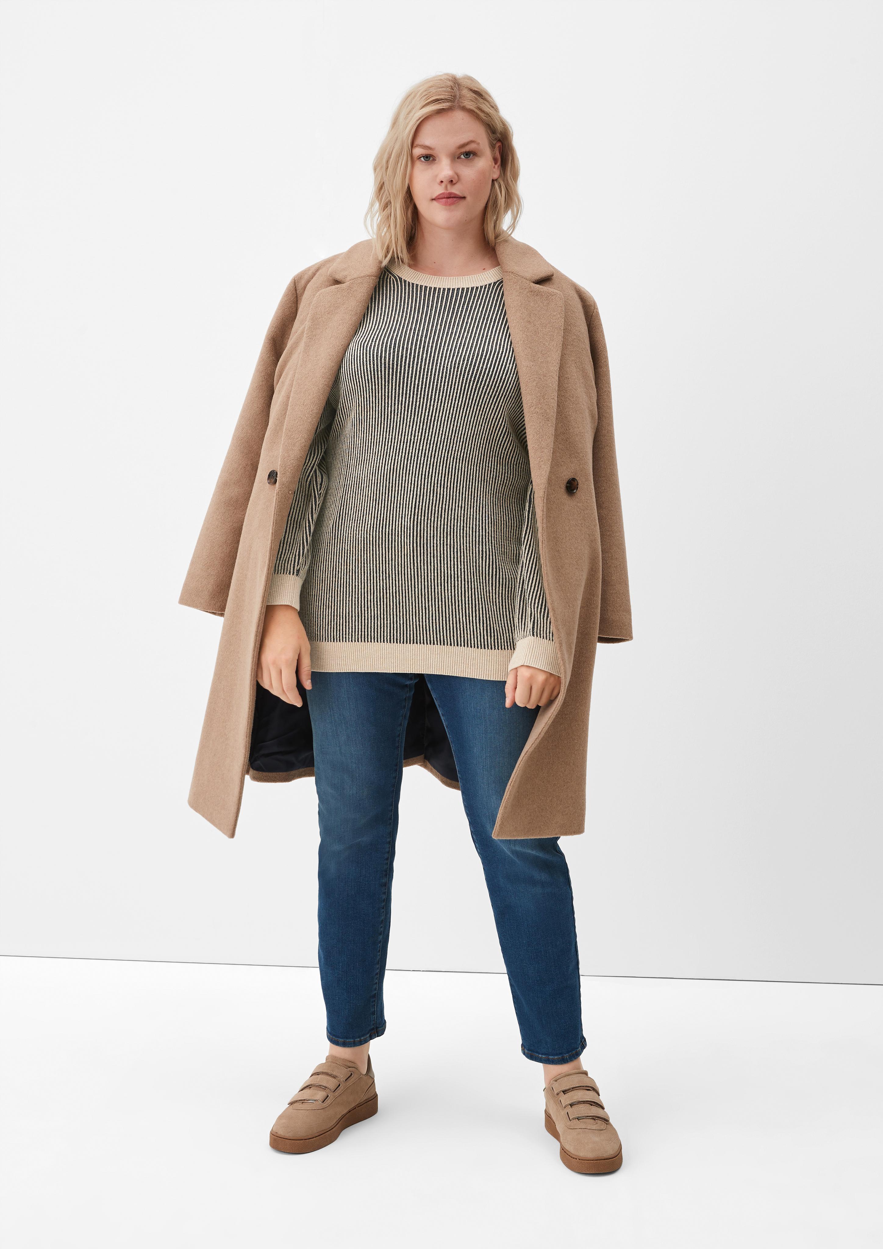 Feinstrickpullover mit V-Neck  2122009-82W1