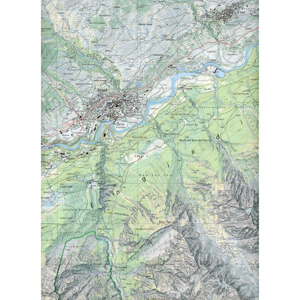 Swisstopo 1 : 25 000 Scuol - Wanderkarte