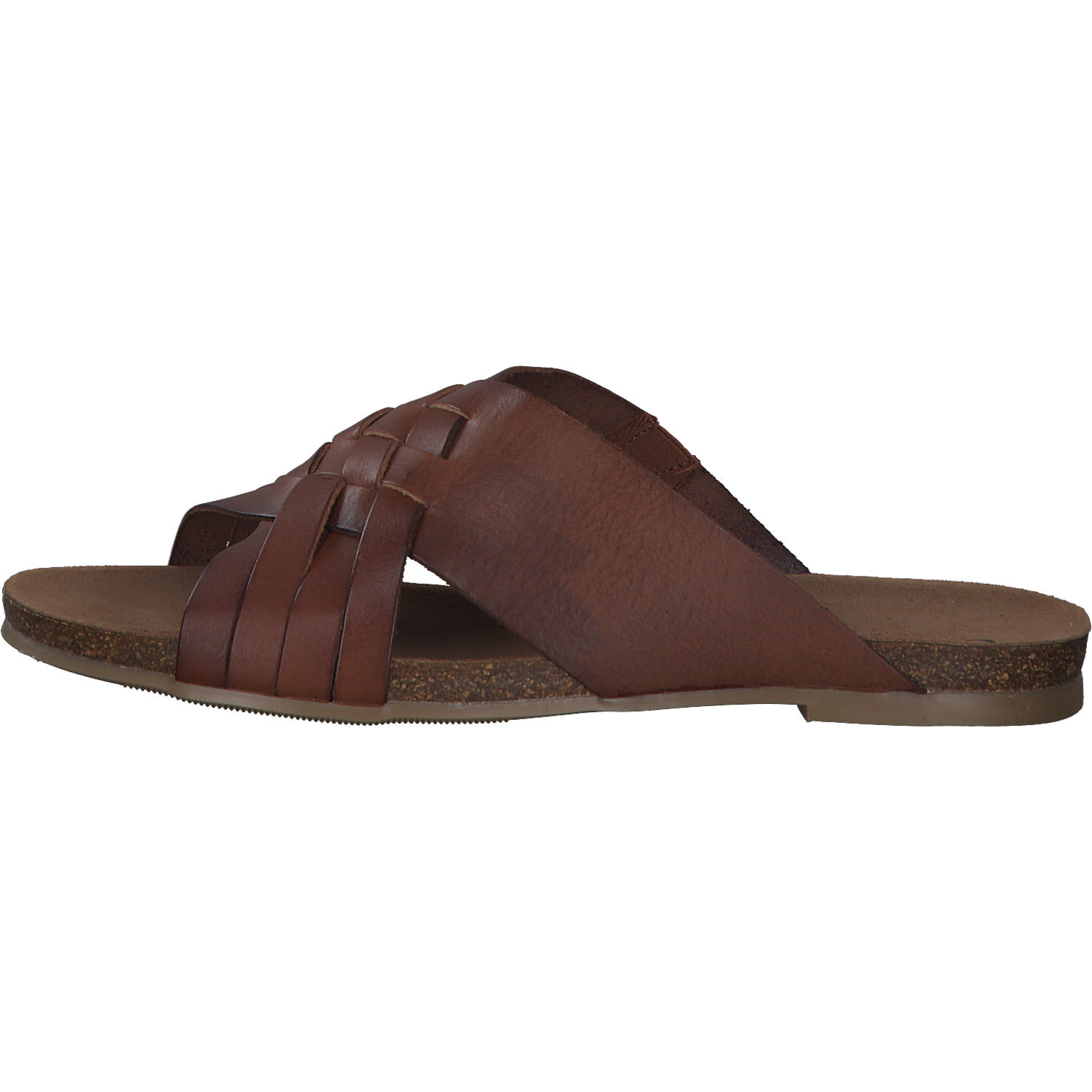 Cosmos Comfort 6106704, Plateau-Pantoletten, kastanie