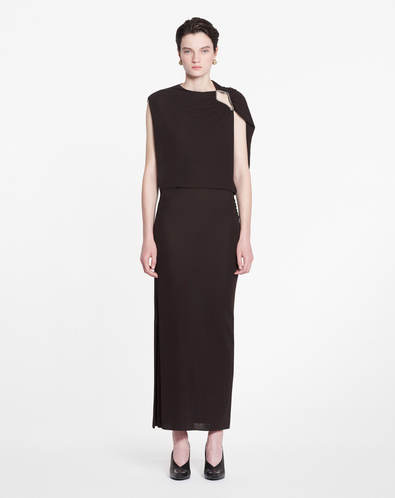 ROBE DRAPÉE SANS MANCHES
