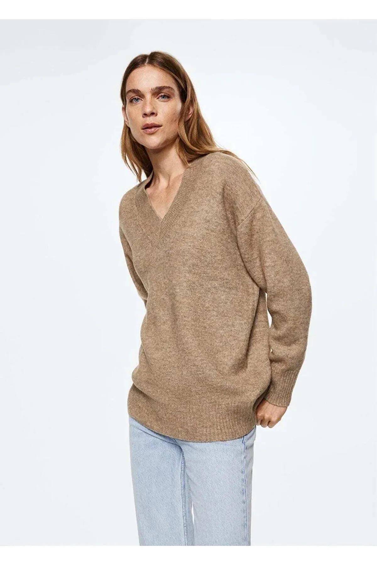 MANGO  37057714 Pullover und Strickjacken Braun