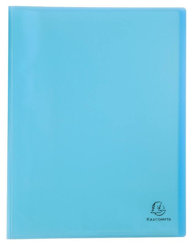 Exacompta Chromaline Pastel Präsentationsmappe 40 Taschen DIN A4 Pastellblau 10 Stück