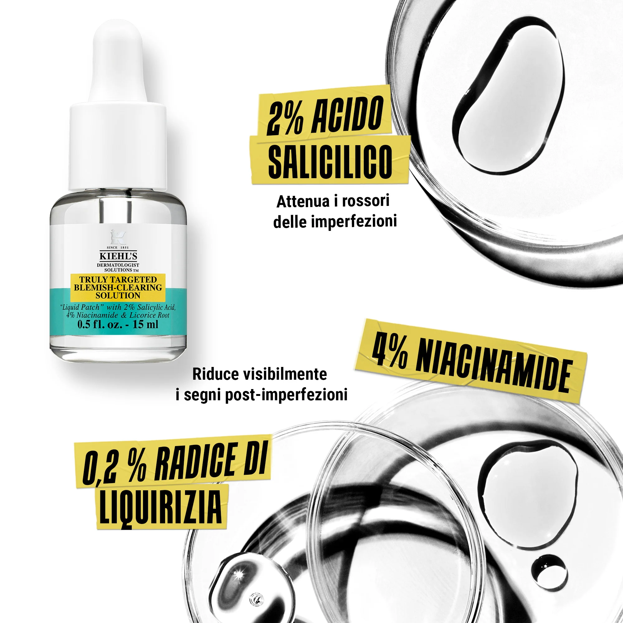 Solução para limpeza de manchas Sieri Truly Targeted - Siero viso antimperfezioni