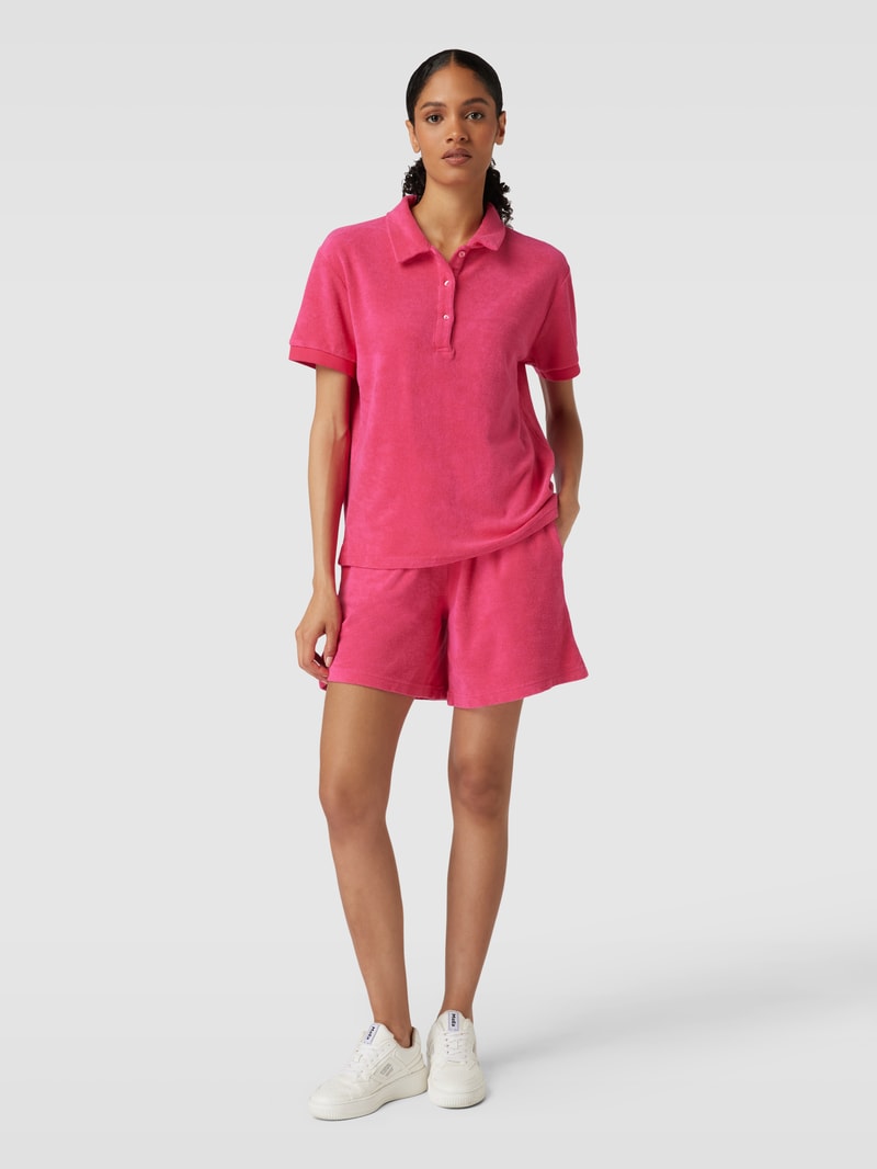 Sweatshorts mit elastischem Bund in pink
