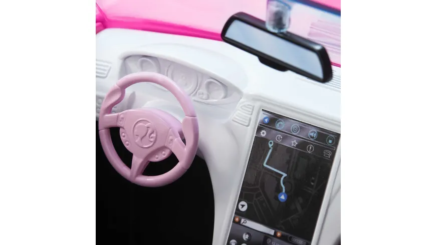 Barbie Auto Cabrio (pink), Puppenauto, Zubehör