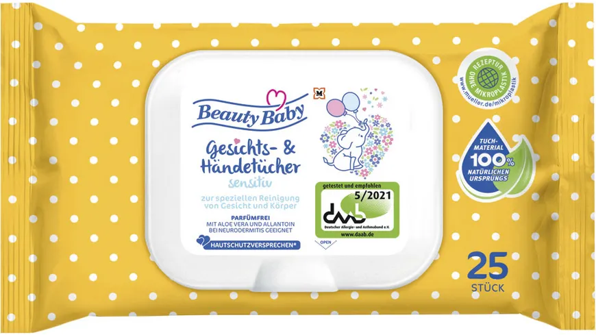 Beauty Baby Gesichts- & Händetücher Sensitiv