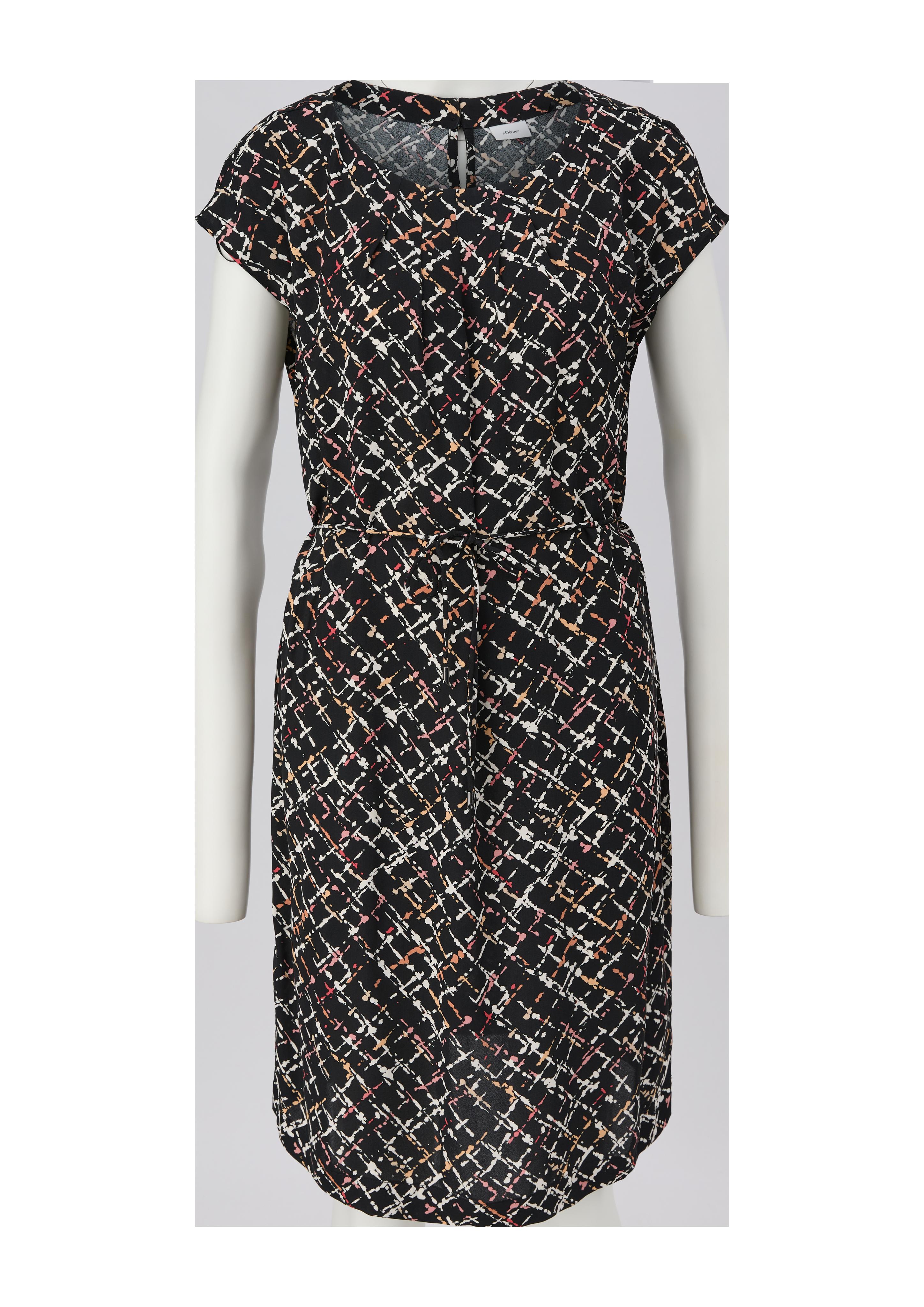 Viskosekleid mit Bindeband  2138841-99A3