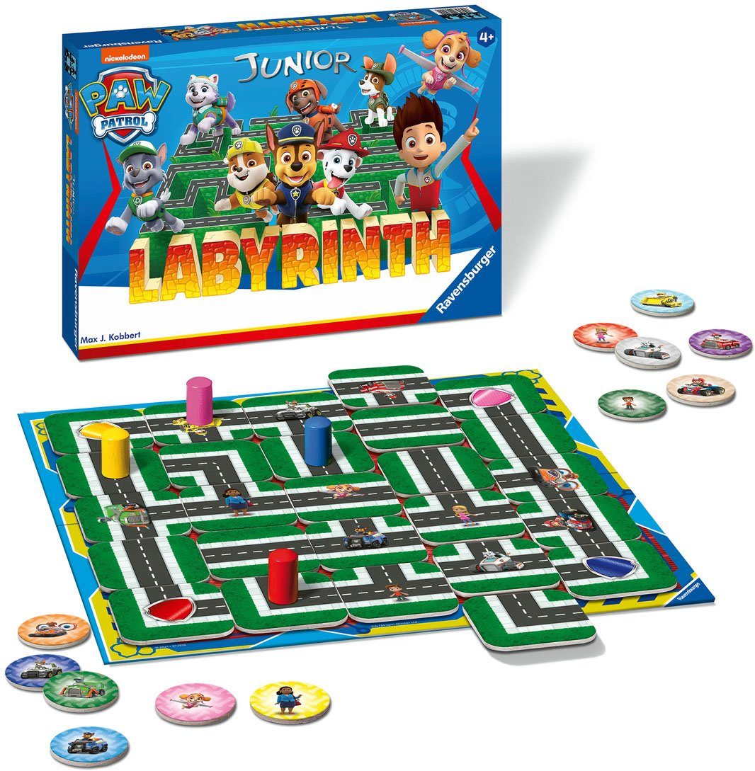 Ravensburger Spiel, Strategiespiel Paw Patrol Junior Labyrinth, FSC® - schützt Wald - weltweit; Made in Europe