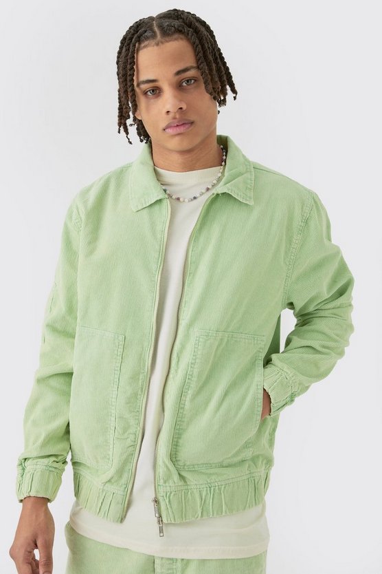 Cord-Bomberjacke mit Acid-Waschung