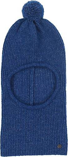 FRAAS Sustainability Edition - Gerippter Strick-Kapuzenschal mit Pompon
