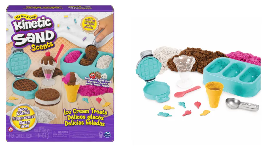 Spin Master - Kinetic Sand Eiscreme Set mit Duftsand, 510 g