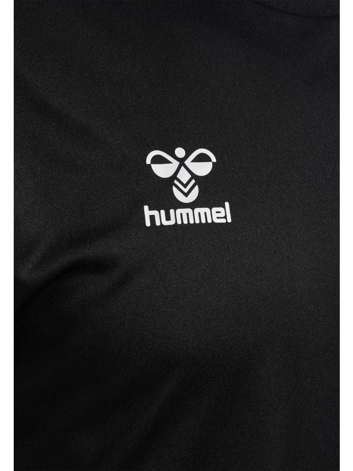 Hummel Trainingsset Shirt & Shorts Atmungsaktiv Polyester in Schwarz günstig kaufen