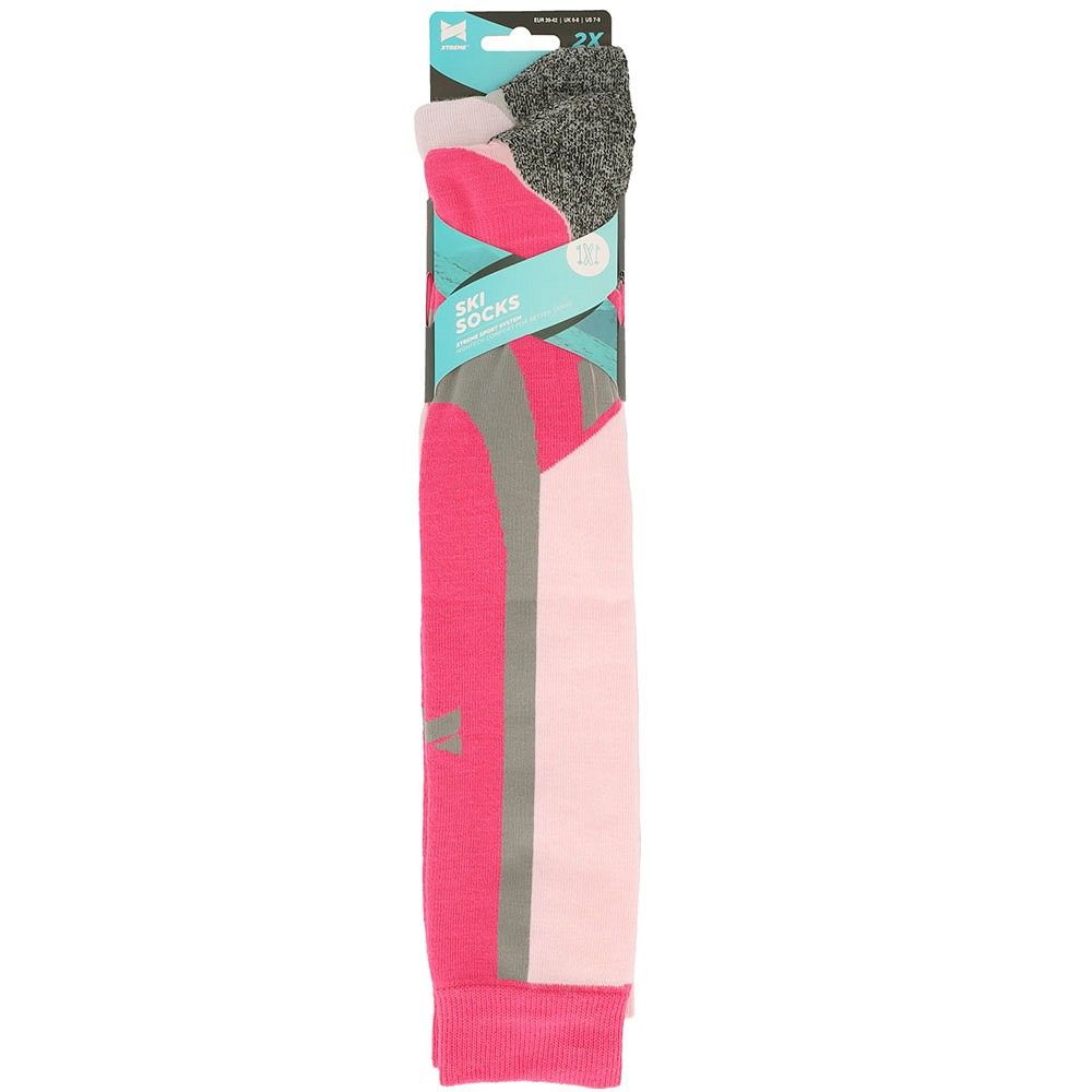 Xtreme 2 Paar Multi Pink Unisex Skisocken