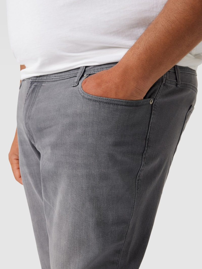 Jeans im 5-Pocket-Design Modell 'GLENN' in hellgrau
