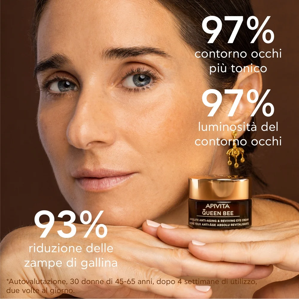 Crema contorno de ojos antiedad y revitalizante Queen Bee Absolute - Antiarrugas para el contorno de ojos