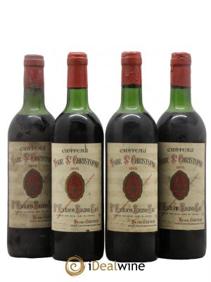 Saint-Émilion Grand Cru Château Tour Saint Christophe 1975 - Lot de 4 Bouteilles