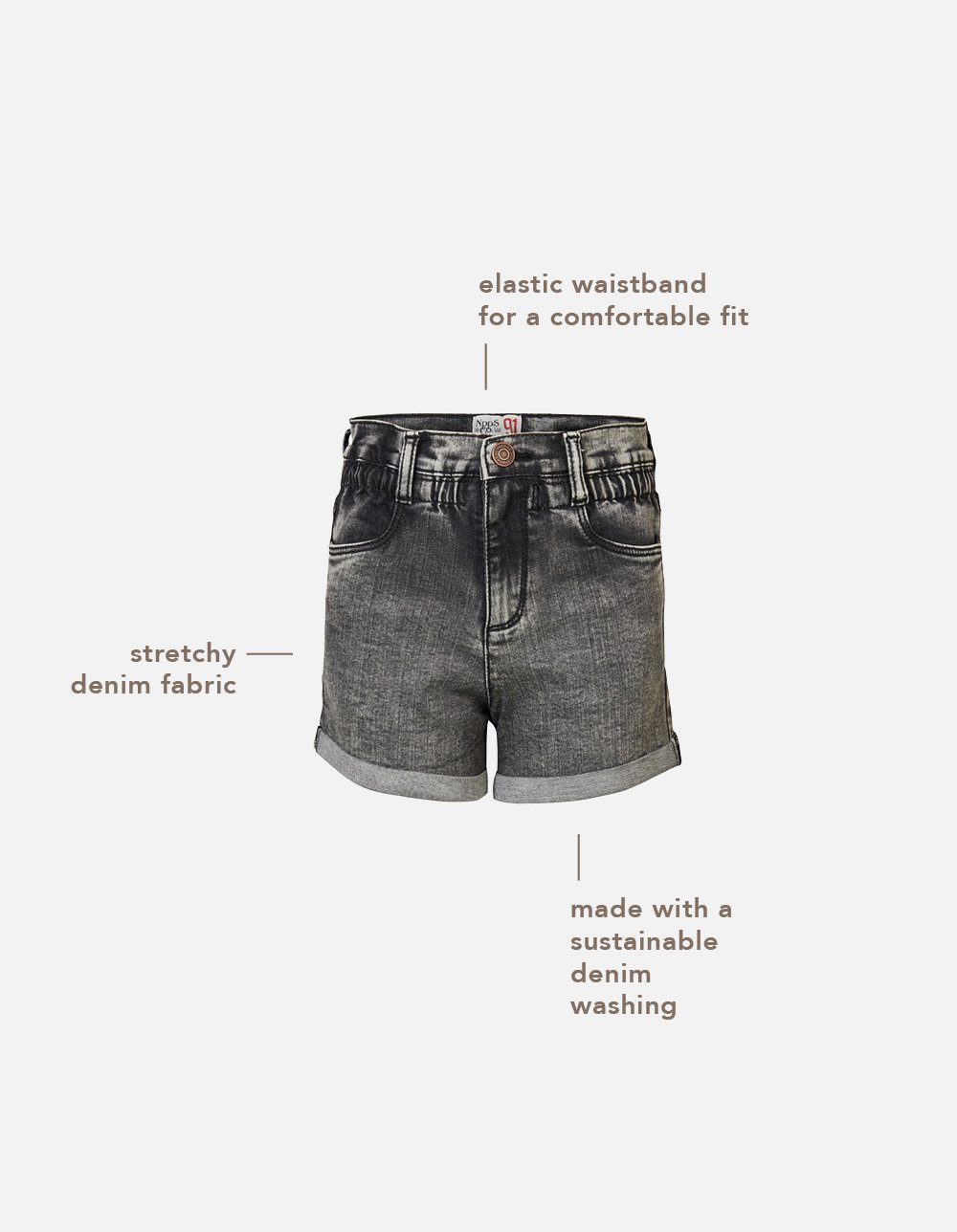 Noppies Regular-fit-Jeans Noppies Jeans Shorts Pelham (1-tlg)
