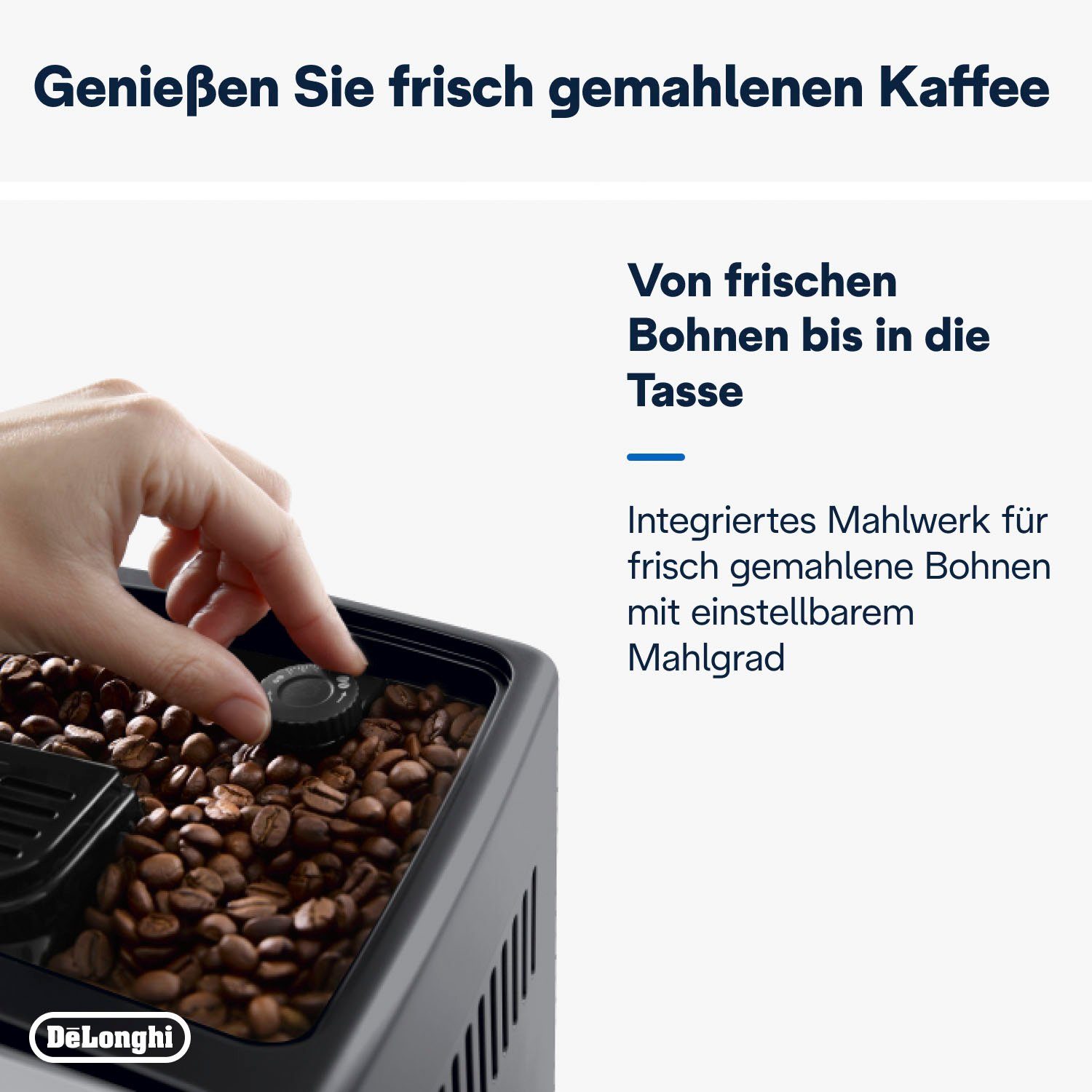 De'Longhi Kaffeevollautomat Dinamica Plus ECAM 370.70.B, mit LatteCrema Milchsystem und Kaffeekannenfunktion