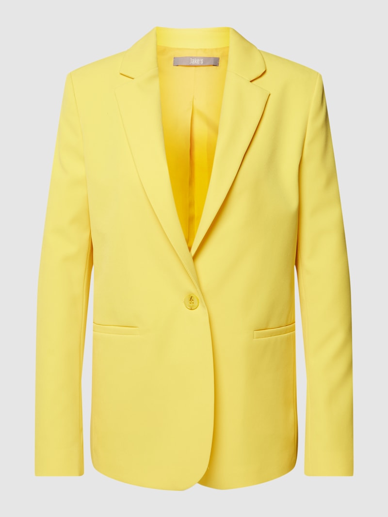 Blazer mit Reverskragen in gelb