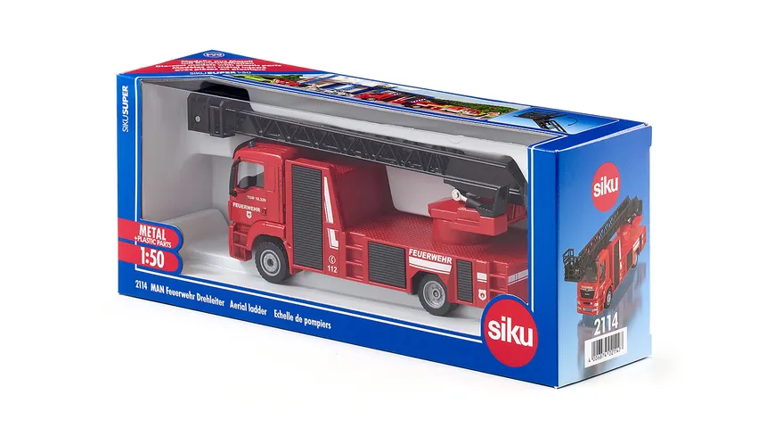 SIKU 2114 Super - MAN Feuerwehr Drehleiter