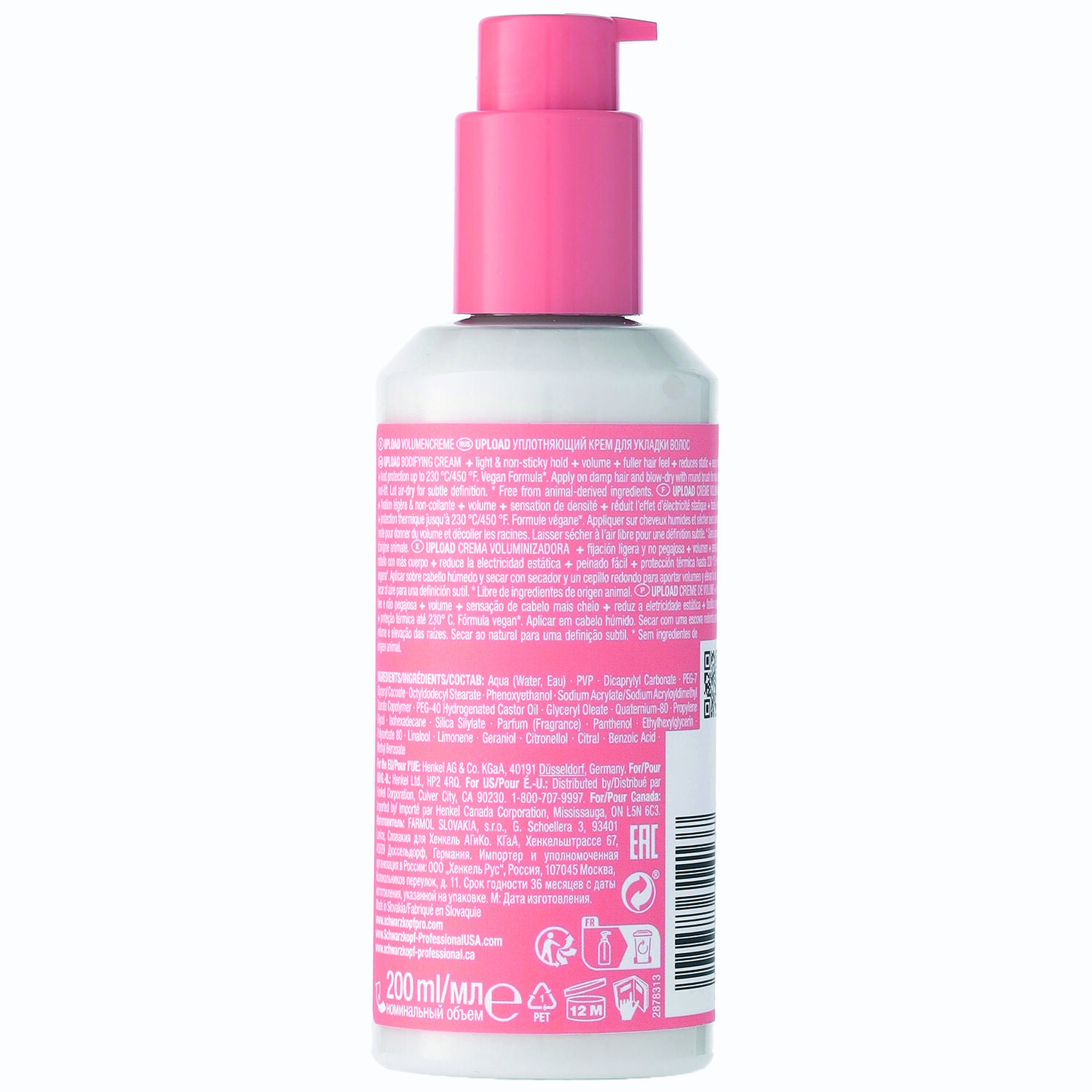Schwarzkopf Professional Osis+ Upload Crème Volumisante