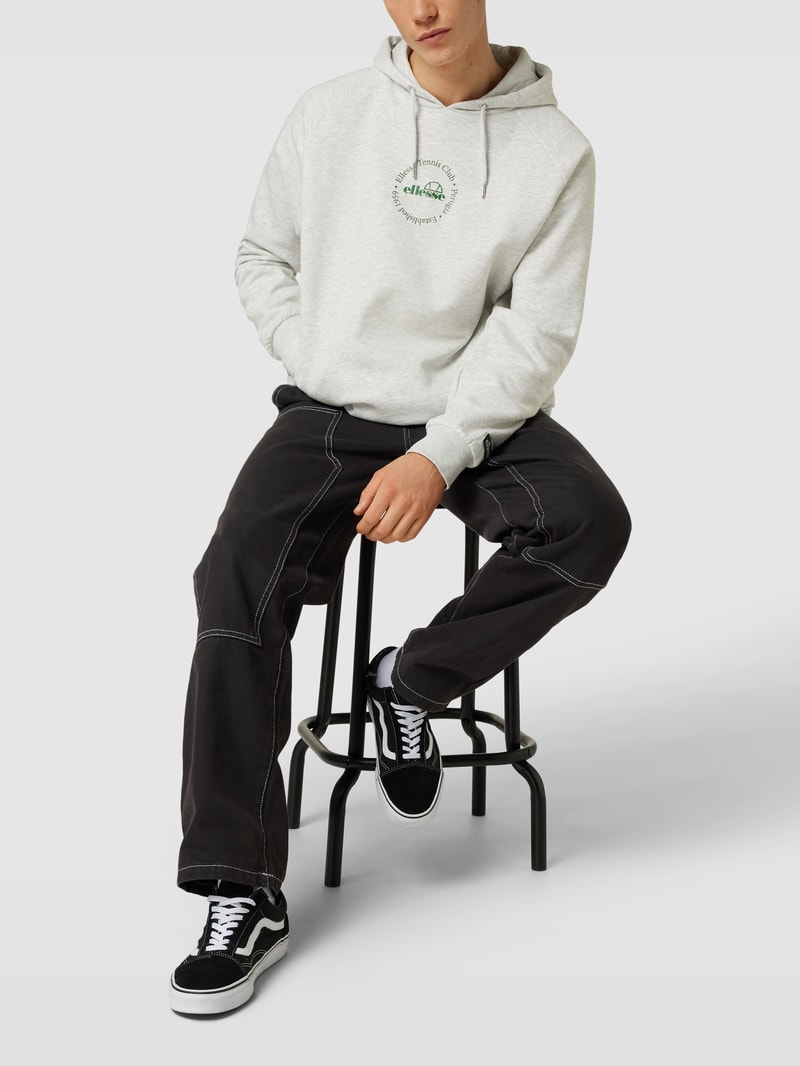 Hoodie mit Label-Print Modell 'GIARADINI OH HOODY' in hellgrau